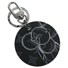LOUIS VUITTON Monogram Eclipse Porte Cles Vivienne Charm MP1993 Auth YKZ1405SAM - Louis Vuitton