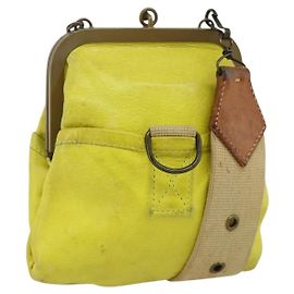 Borsa a Spalla Miu Miu in Pelle Gialla Auth YKZ1393