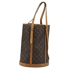 LOUIS VUITTON Borsa a Spalla Monogram Bucket GM M42236 LV Auth hk3397