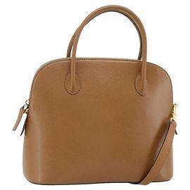 Céline Borsa a mano CELINE in pelle 2 in 1 marrone oro Auth 175201