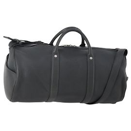 LOUIS VUITTON Boston Tasche aus Taurillon Clemence Leder 2-Wege Schwarz LV Auth bs34310