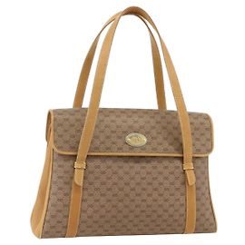 Gucci Borsa a mano Micro GG Supreme in PVC beige e oro 000 46 4857 Auth YKZ1075