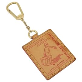 LOUIS VUITTON Porte Cles VVN Key Holder Leather Beige Gold LV Auth YKZ1417 - Louis Vuitton