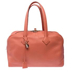 Borsa HERMES Victoria in Pelle Rosa - 103481 - Hermès
