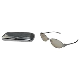 Céline Gafas de sol ovaladas de metal Triomphe Vintage Celine Plata