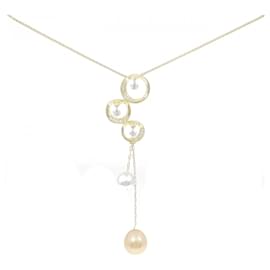 Au750 White South Sea Pearl Diamond Necklace - Autre Marque