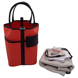 Borsa a secchiello Hermès Cargo Multicolore in tessuto