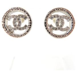 Orecchini a perno Coco Mark in argento di Chanel