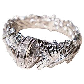 Harry Winston Diamanten Uhr aus Platin und Perlmutt