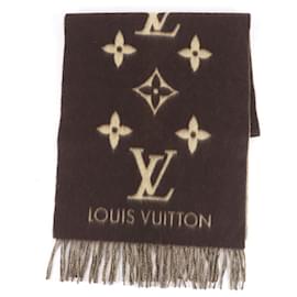 Sciarpa in cashmere marrone Louis Vuitton