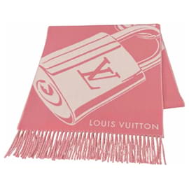 Stola in lana e cashmere Rose Litchi di Louis Vuitton