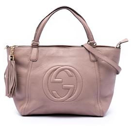 Borsa Soho Cellarius piccola in pelle di vitello rosa Gucci