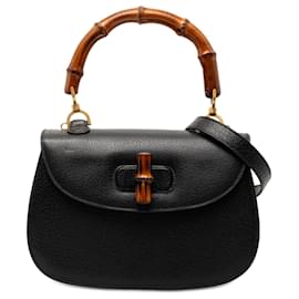 Gucci Nero Piccolo Pelle Grana di Vitello Bamboo Night