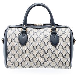 Borsa Boston GG Supreme beige piccola di Gucci