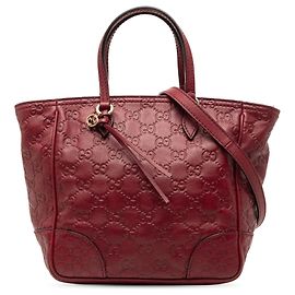 Borsa a tracolla piccola Guccissima rossa di Gucci