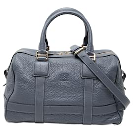 LOEWE Borsa Paseo 30 in pelle di capra blu con anagramma - Loewe