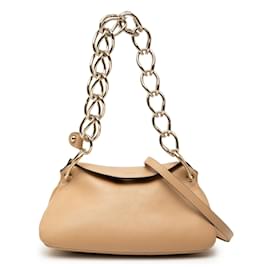 Chloé Beiger Mini-Leder Juana Umhängetasche