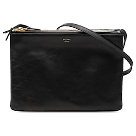 Celine Trio Nero Grande in Pelle di Agnello - Céline