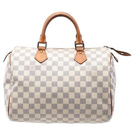 Louis Vuitton Speedy 30 Damier Azur Weiß