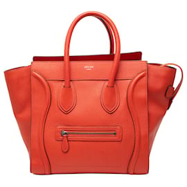Céline Celine Mini Leder Reisetasche in Orange