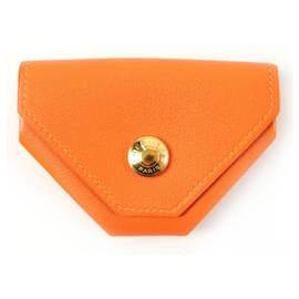 Hermes Le Vingt-Quatre Estojo de Moedas em Laranja - Hermès