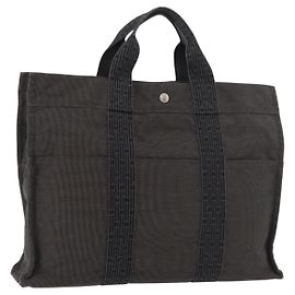 Bolso Fourre-tout Herline de lona Hermès