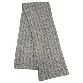 Chanel Xale de Cashmere e Seda Cinza