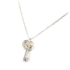 Doppel-G Schlüsselanhänger Halskette Gucci 627757 AG925