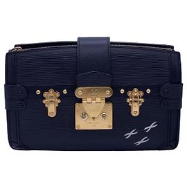 Louis Vuitton H 98 Water Ripple Soft Box Borsa a Spalla Nera in Pelle