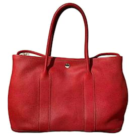 Hermès Garden Party 36 red TC leather handbag