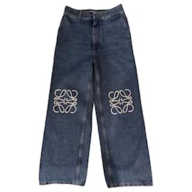 Jeans de pierna ancha bordados Anagram Loewe