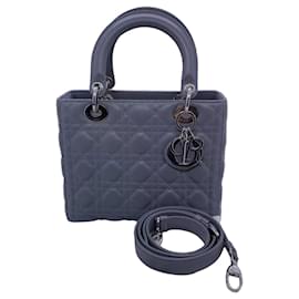 Borsa Dior in pelle di agnello grigia a cinque tasche