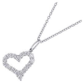 Collana con pendente a forma di cuore sentimentale in diamante di Tiffany & Co.