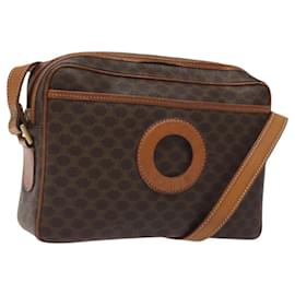 Céline Celine Vintage Macadam Canvas and Leather