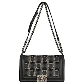 Borsa Boy Flap Chanel in tweed e pelle Old Medium
