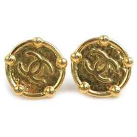 Orecchini a clip in metallo dorato vintage Chanel