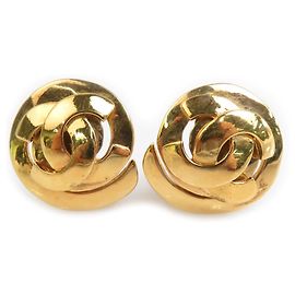Orecchini a clip dorati vintage Chanel