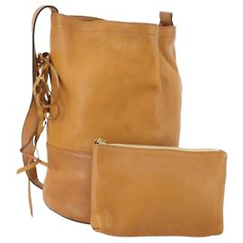 Céline Borsa a Spalla in Pelle Beige Auth BAZ792