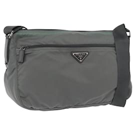 Borsa a Spalla PRADA in Nylon Verde Argento Autentica mr2330