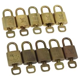 LOUIS VUITTON Set di 10 Lucchetti in metallo Oro LV Auth ti3909 - Louis Vuitton