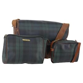 Borsa a Spalla Poro Ralph Lauren in Pelle PVC 3 Pezzi Verde Auth 174945 - Autre Marque