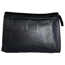 Clutch in pelle vintage Givenchy nera