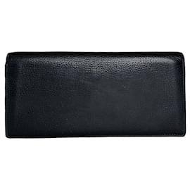 Vintage Loewe Madrid Geldbörse aus genarbtem Leder schwarz