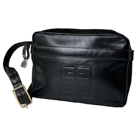 Borsa a tracolla in pelle liscia 4G Vintage Givenchy Nera
