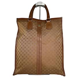 Borsa tote in tela monogramma 4G vintage Givenchy in pelle marrone