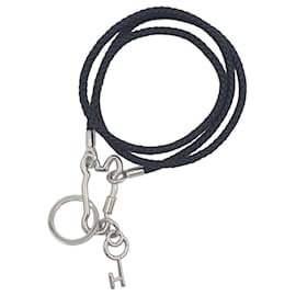 HERMES Porte-clés, Pendentif, Cle Cheval, Noir, Cuir Swift - Hermès