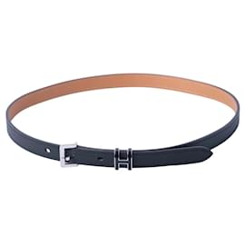 Cintura Hermès Pop H 15mm in pelle Epsom nera con hardware in palladio