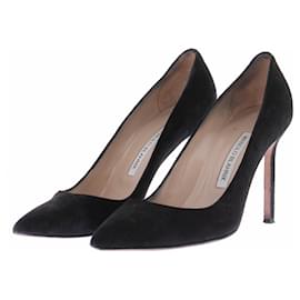 Manolo Blahnik Décolleté nere in camoscio