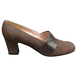 Mocassini con tacco Carel Diane marrone scuro