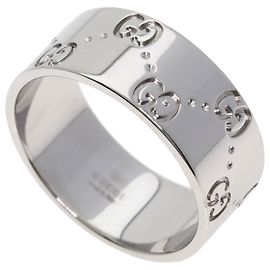 Anello Gucci Icon Wide #22 in oro bianco 18K